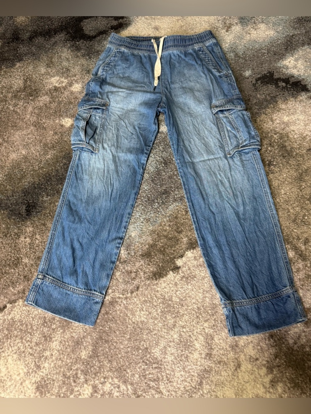 Articles Of Society Light Blue Denim Cargo Joggers - size 26